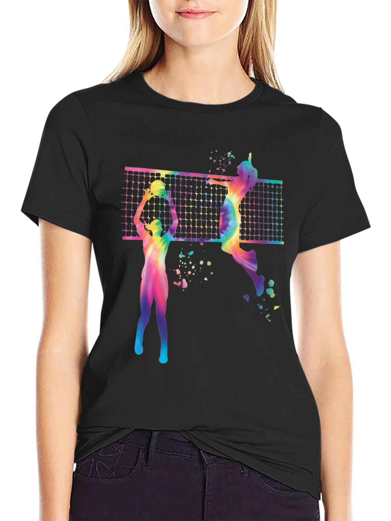 Volleyball Graphic Tee - Sporty Print T-Shirt