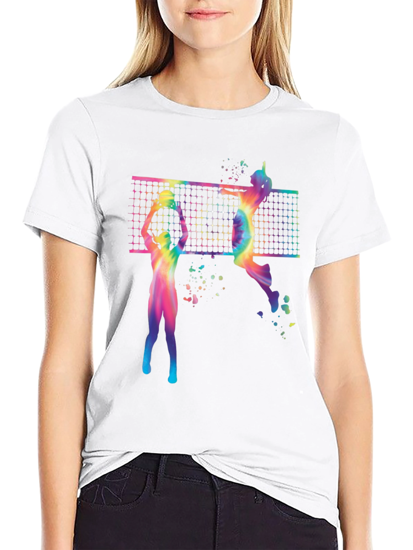 Volleyball Graphic Tee - Sporty Print T-Shirt