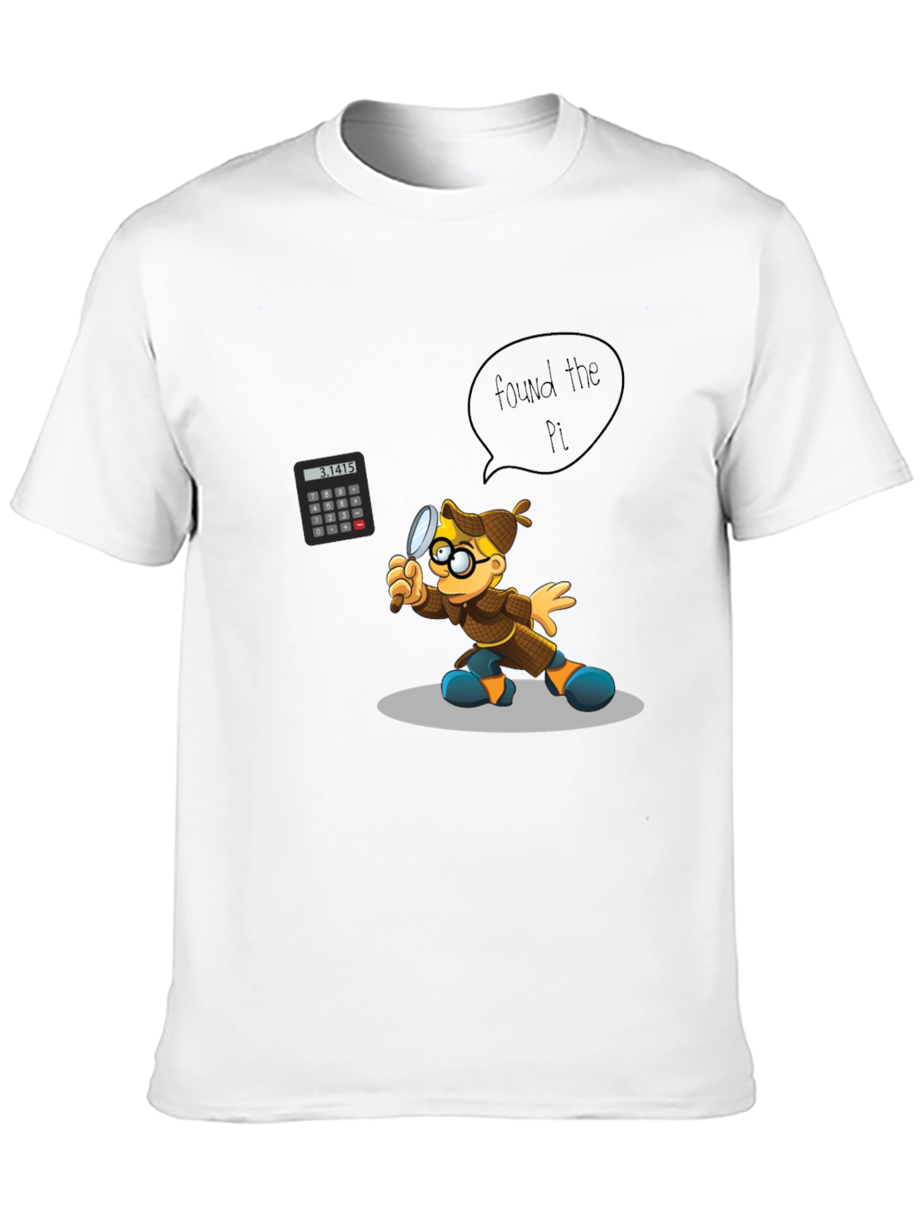 Found the Pi T-Shirt - Math Detective Design