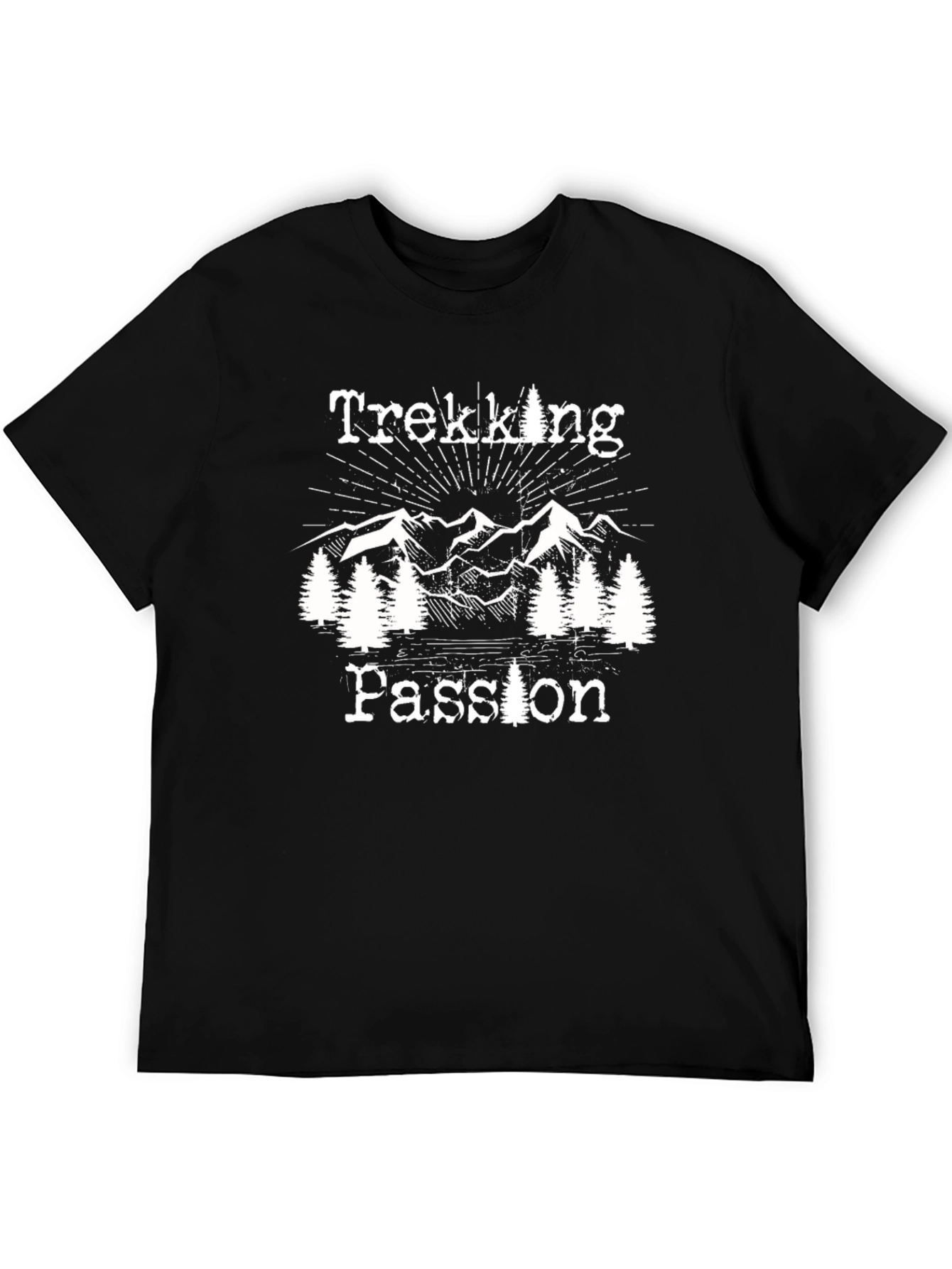 Trekking Passion Graphic T-Shirt Mountain Adventure Tee