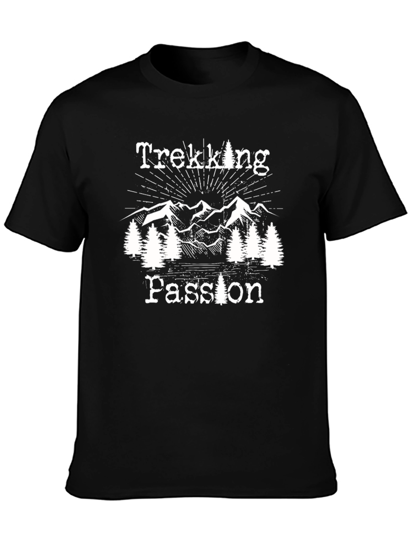 Trekking Passion Graphic T-Shirt Mountain Adventure Tee