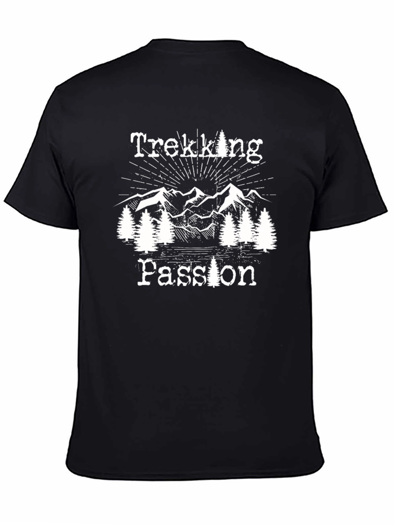 Trekking Passion Graphic T-Shirt Mountain Adventure Tee