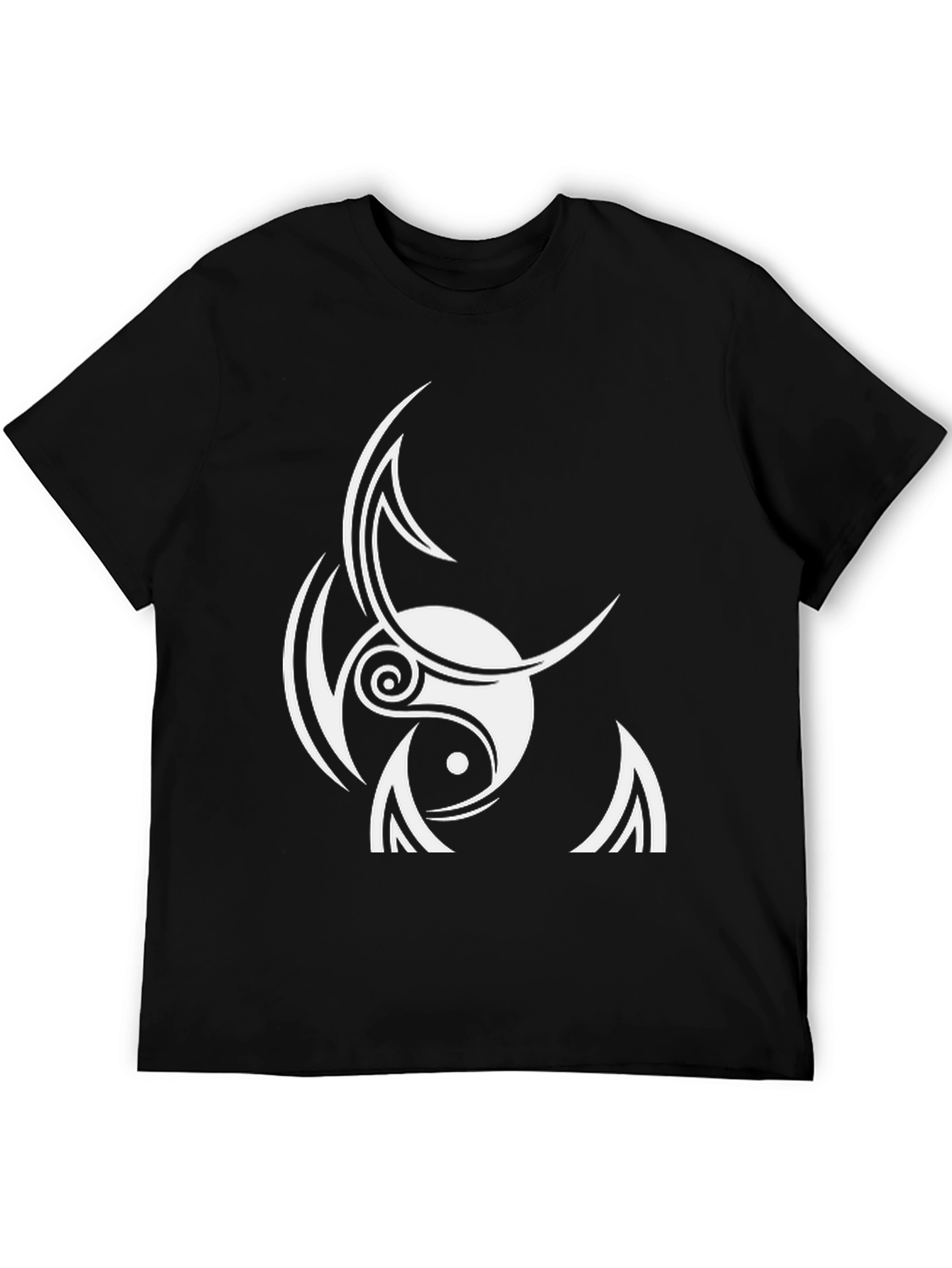 Yin Yang Tribal Design T-Shirt