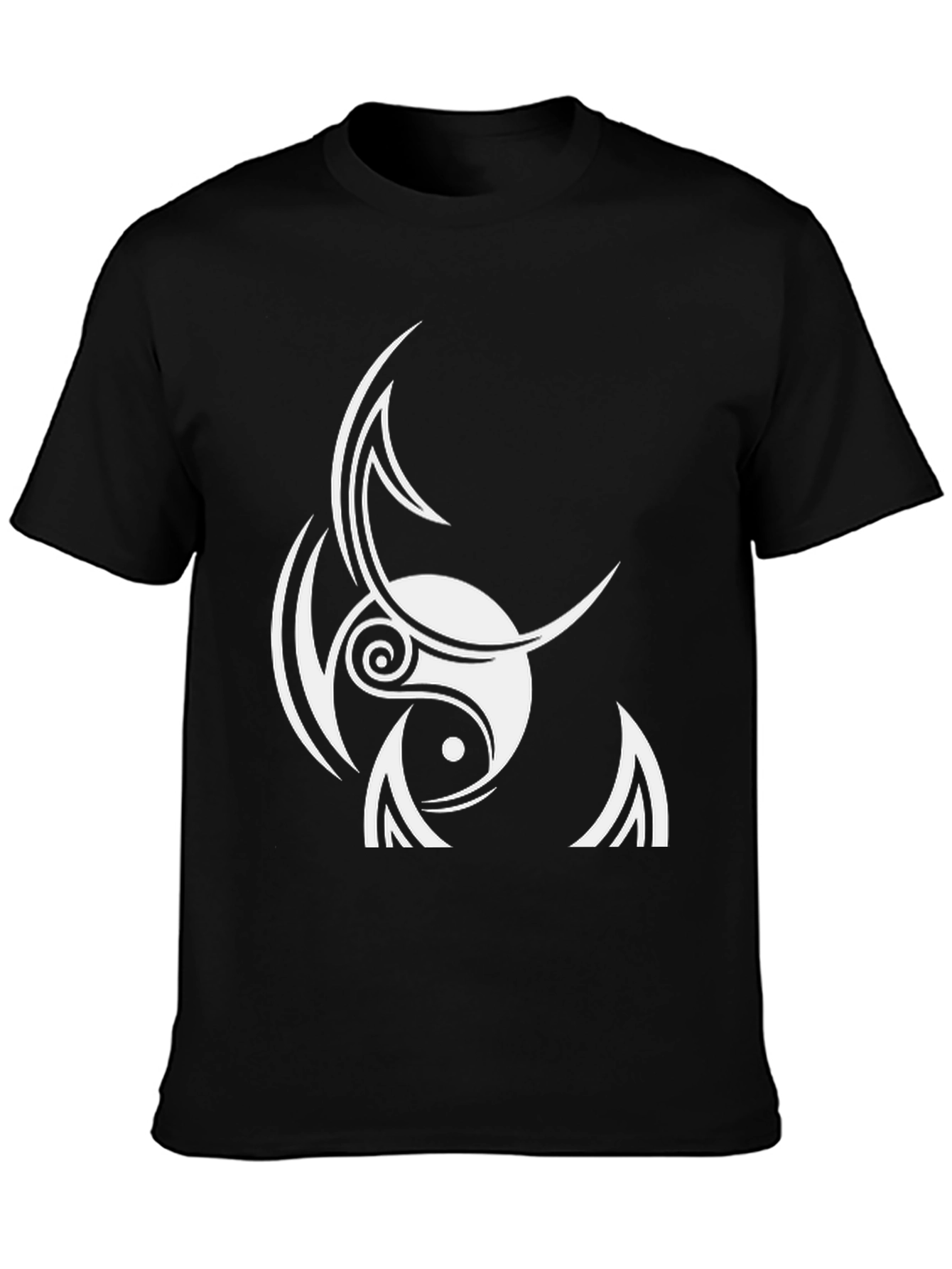 Yin Yang Tribal Design T-Shirt