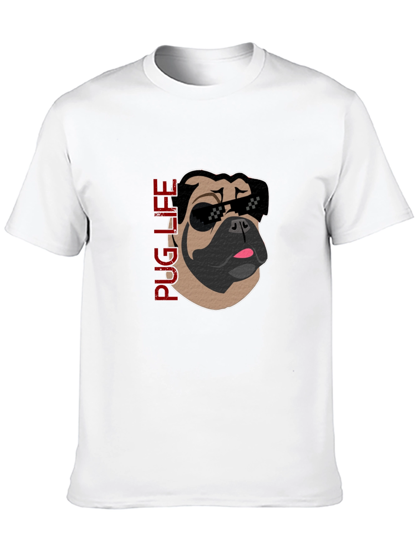 Pug Life Graphic Tee - Cool Dog T-Shirt