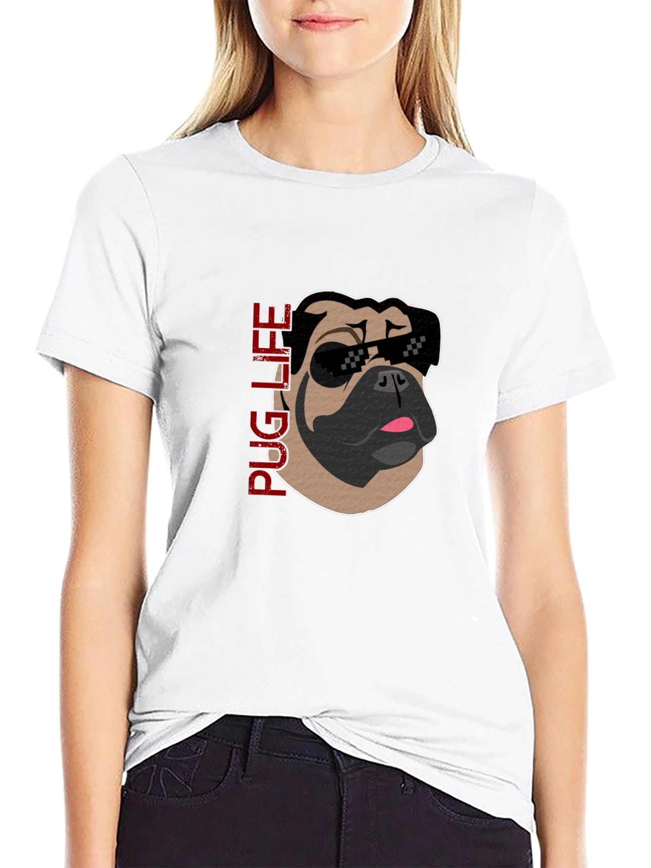 Pug Life Graphic Tee - Cool Dog T-Shirt