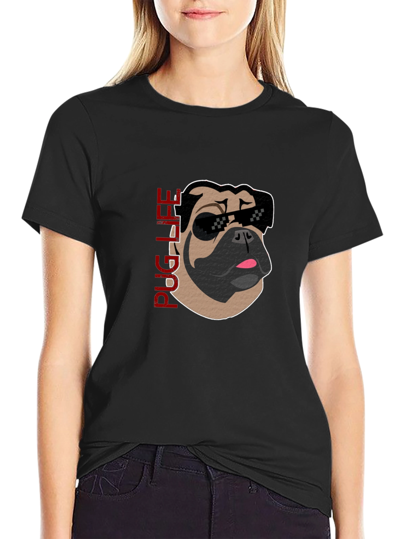 Pug Life Graphic Tee - Cool Dog T-Shirt