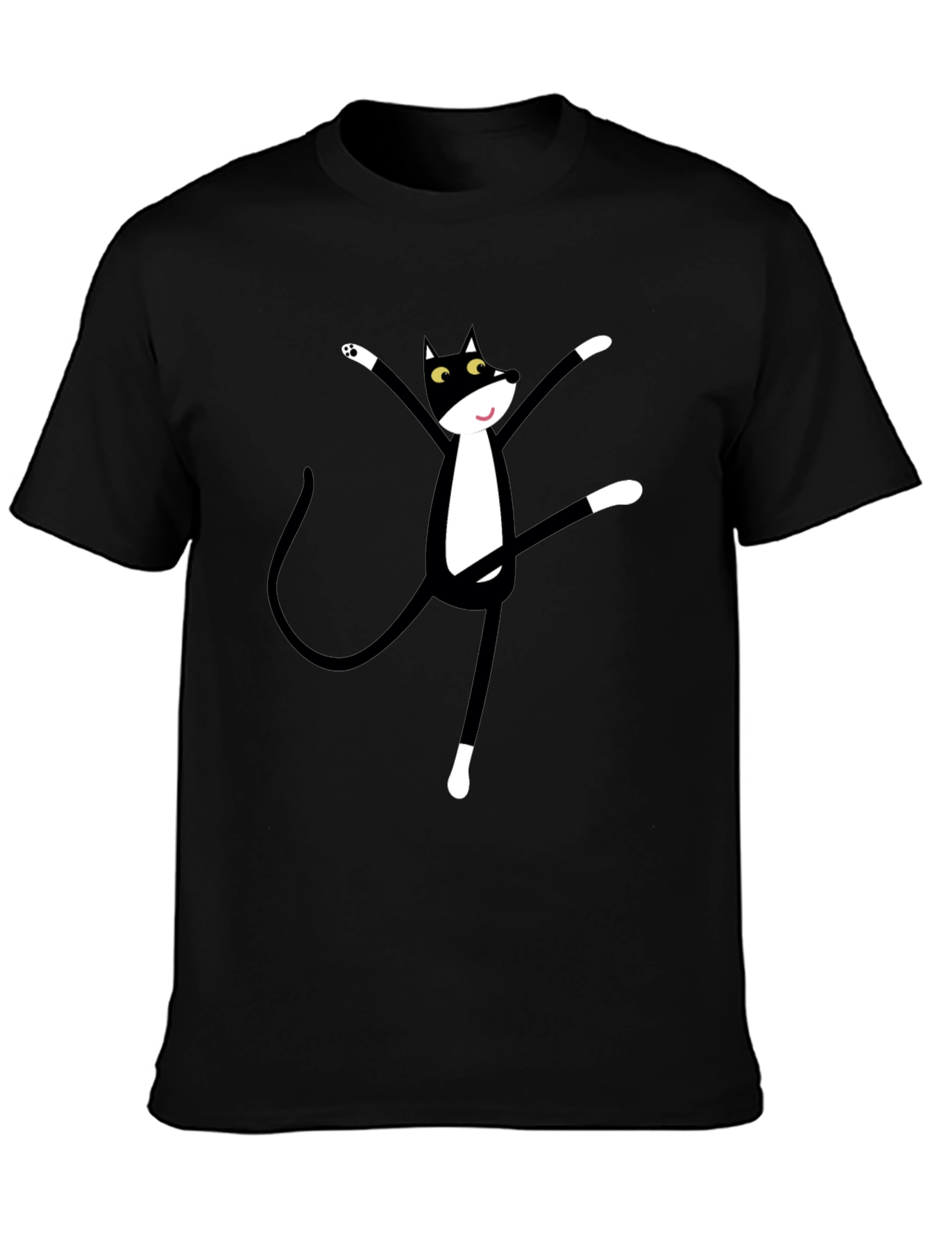 Dancing Cat T-Shirt - Unique Graphic Tee