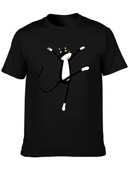 Dancing Cat T-Shirt - Unique Graphic Tee