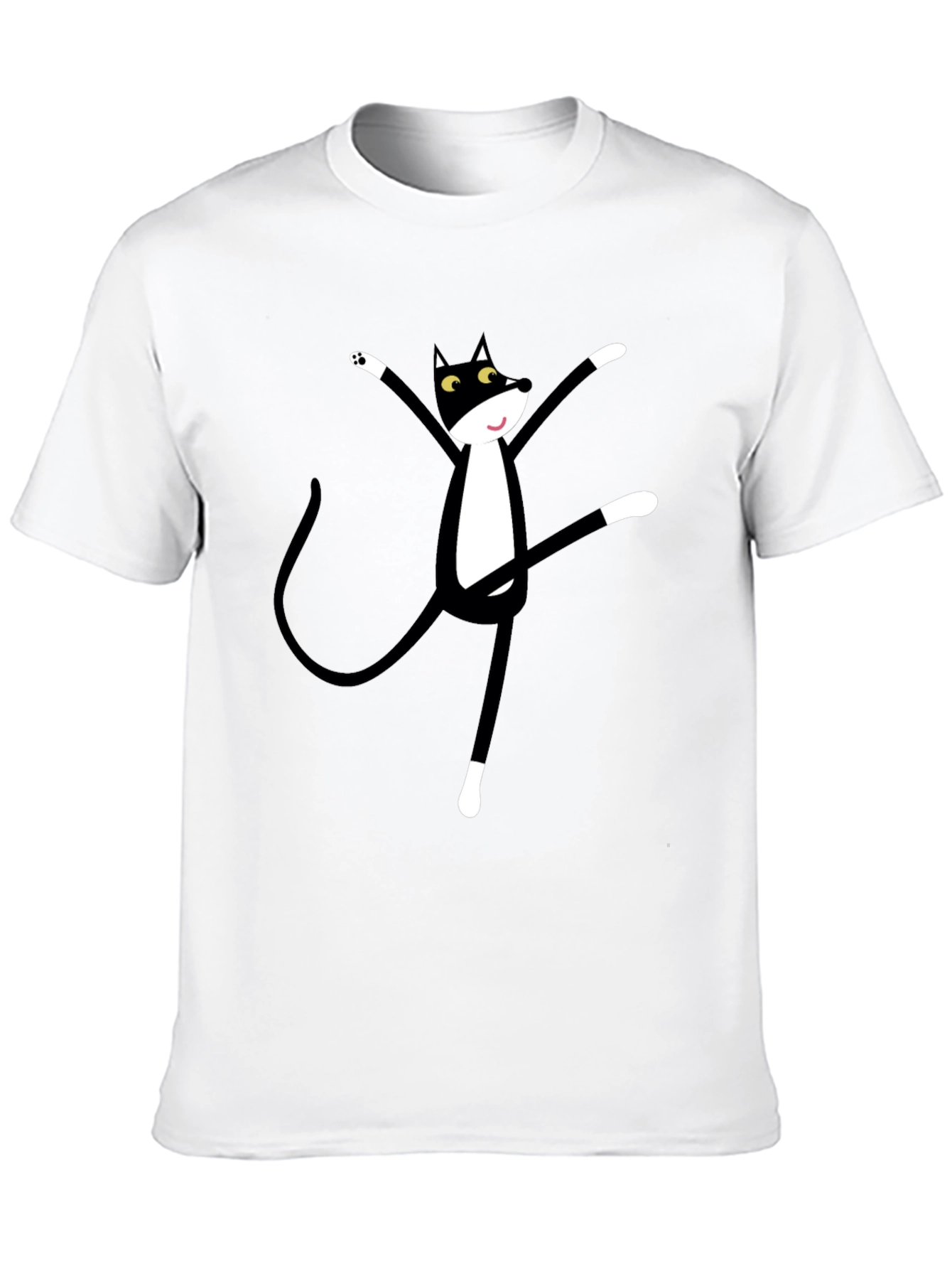 Dancing Cat T-Shirt - Unique Graphic Tee
