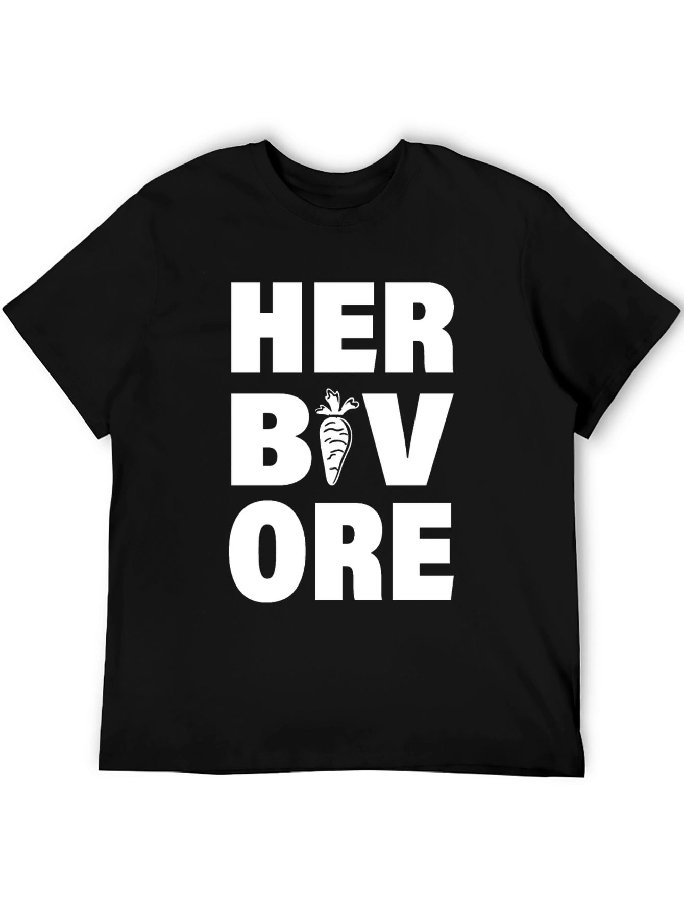 Herbivore Black T-Shirt Vegan Foodie