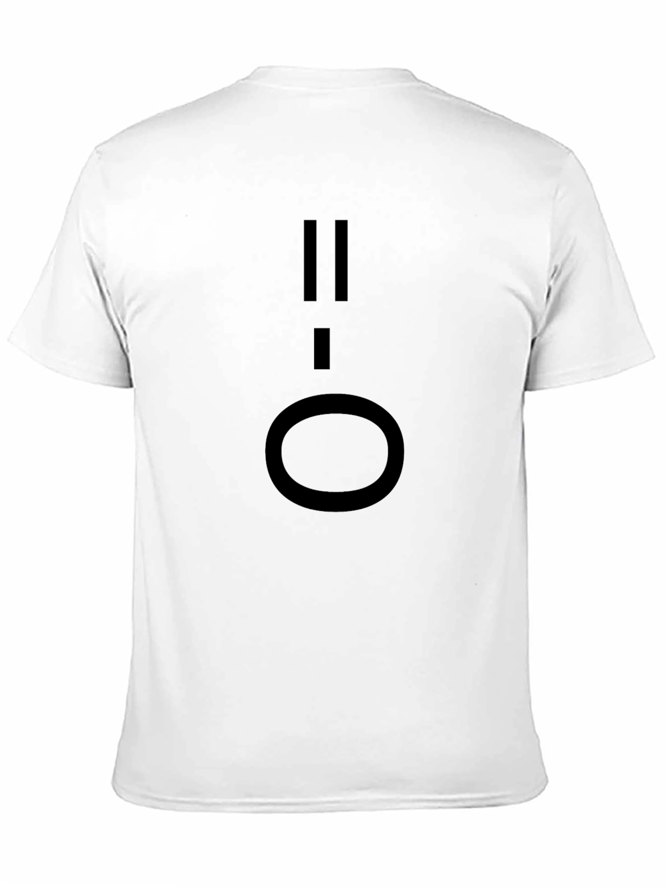 Minimalist Black T-Shirt with Graphic Design