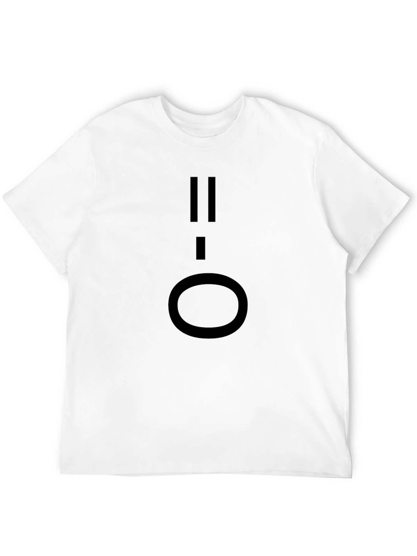 Minimalist Black T-Shirt with Graphic Design
