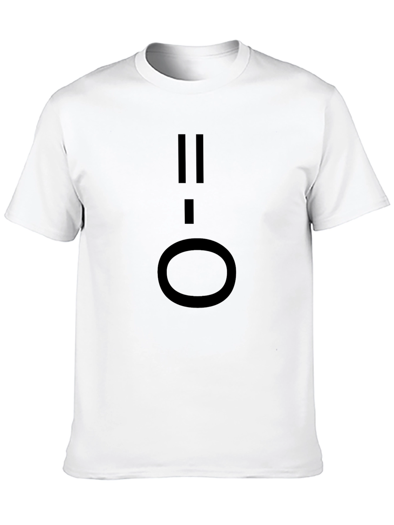 Minimalist Black T-Shirt with Graphic Design