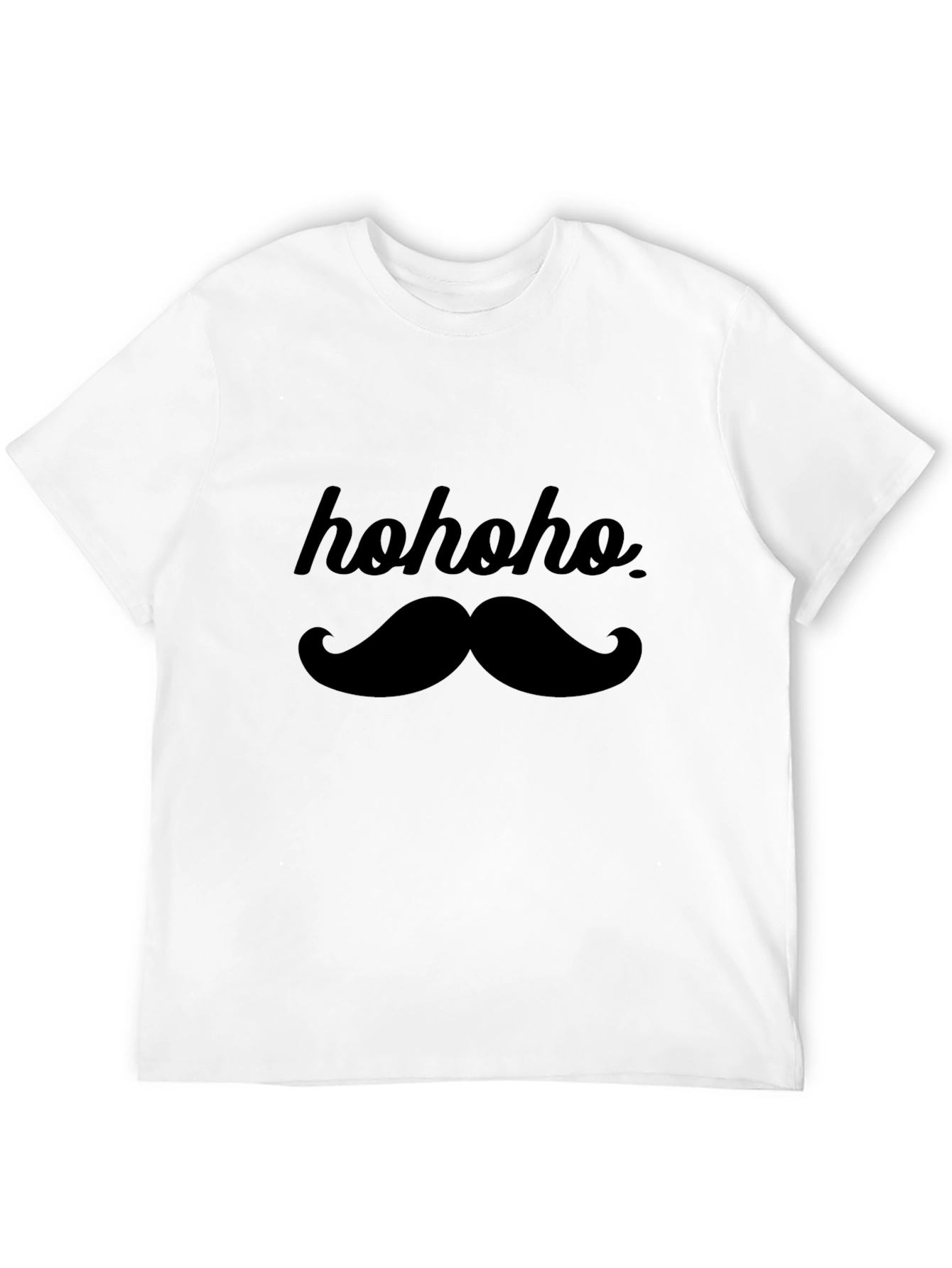 Ho Ho Ho Mustache Graphic T-Shirt