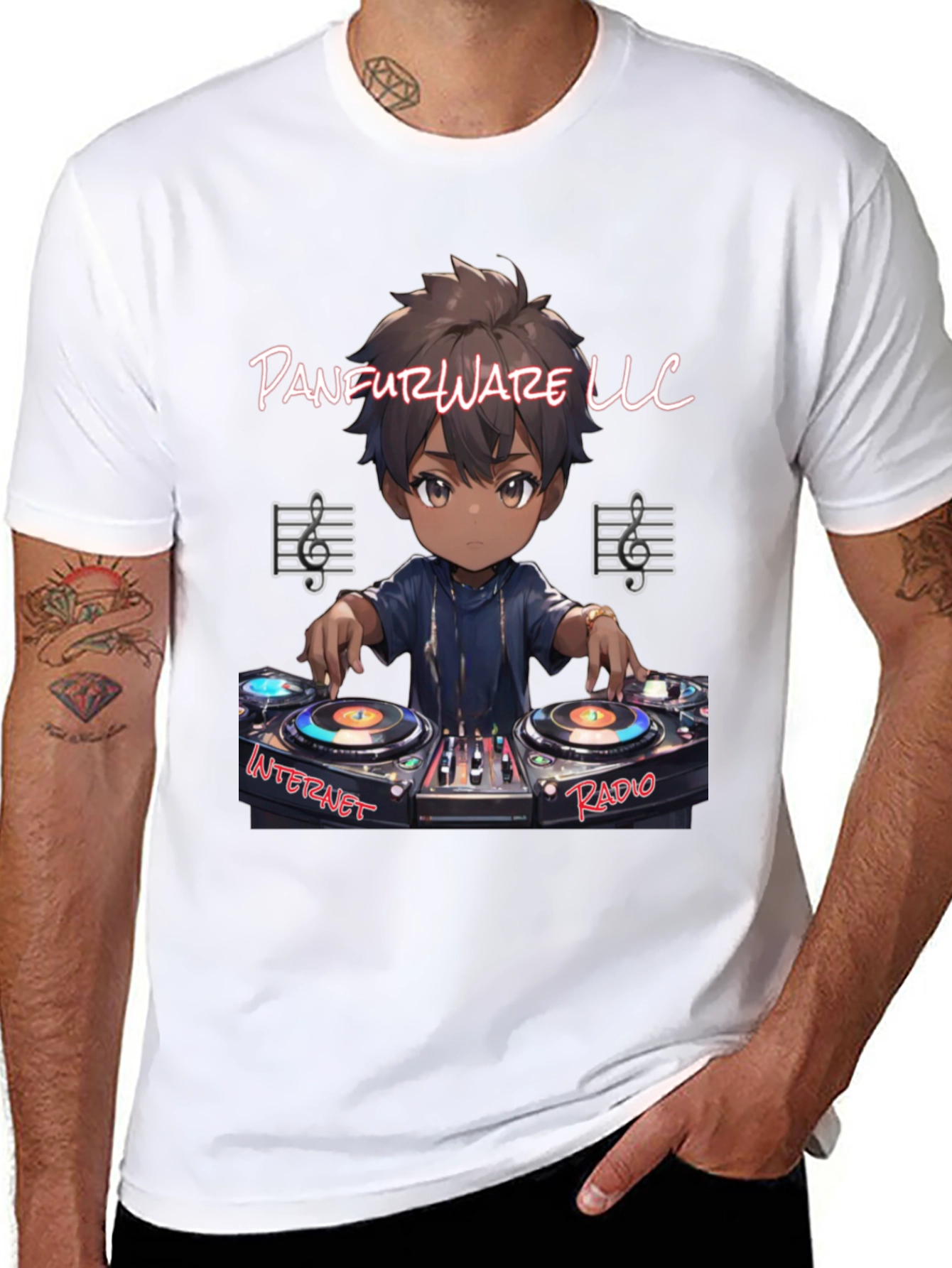 Panfurware LLC DJ Anime Graphic Tee