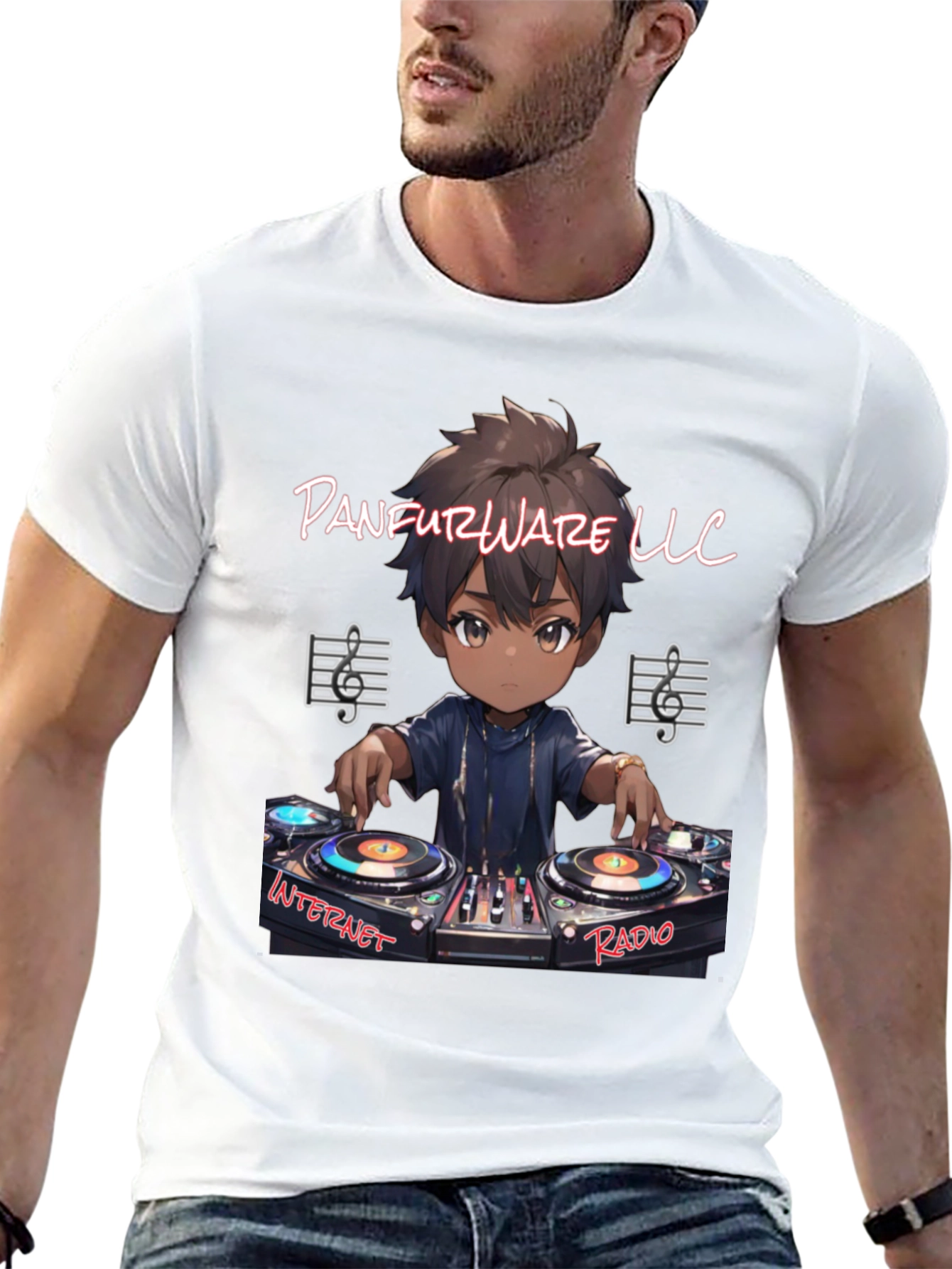 Panfurware LLC DJ Anime Graphic Tee