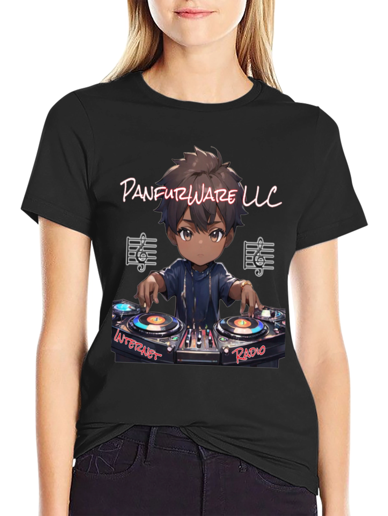 Panfurware LLC DJ Anime Graphic Tee