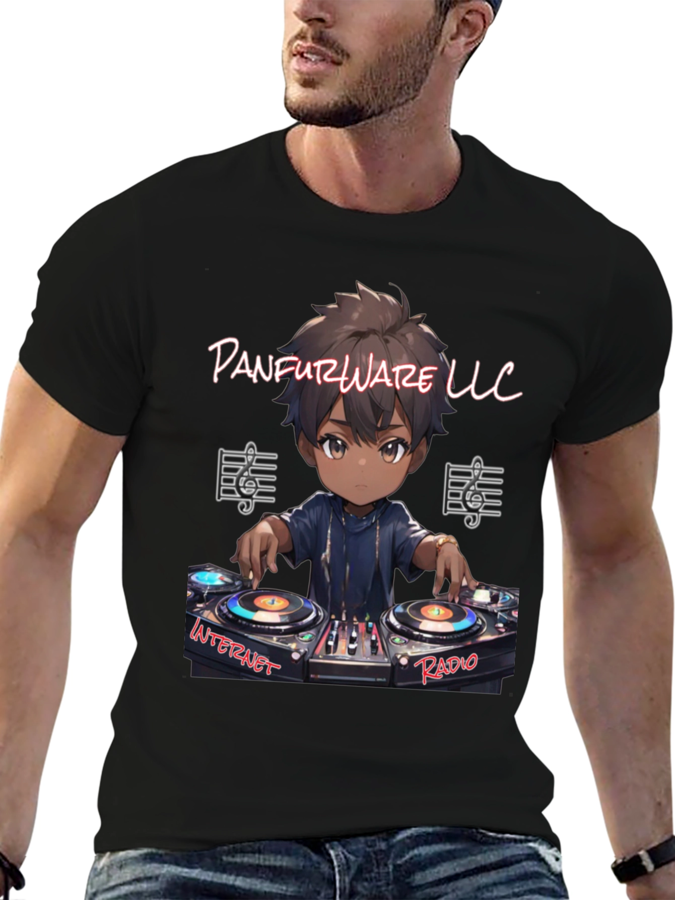 Panfurware LLC DJ Anime Graphic Tee