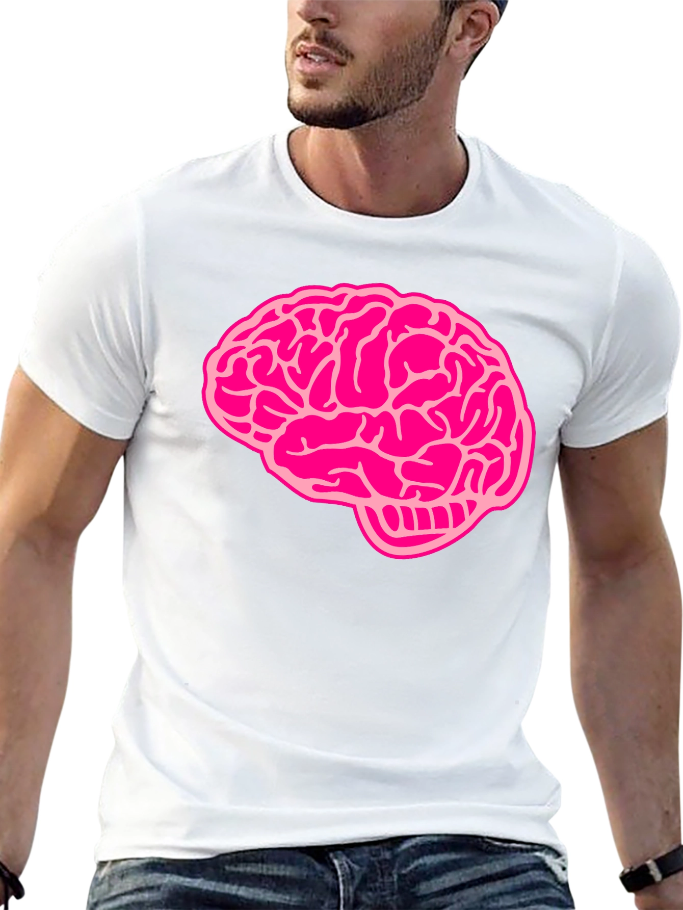 Brain Graphic Black T-Shirt