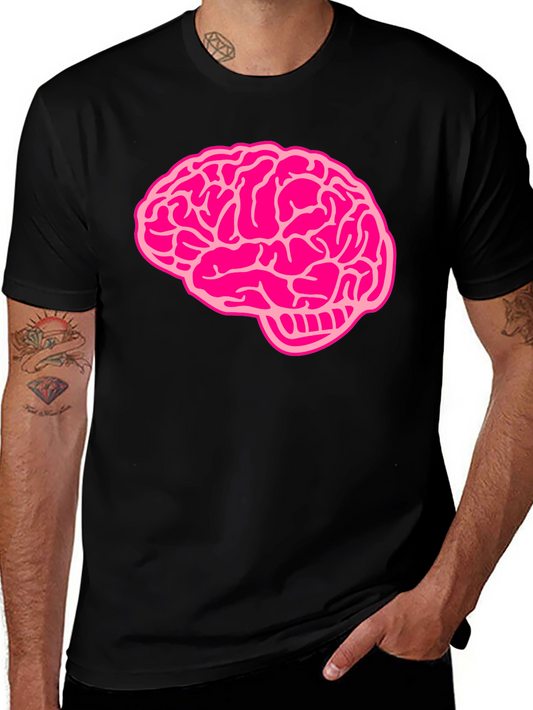 Brain Graphic Black T-Shirt