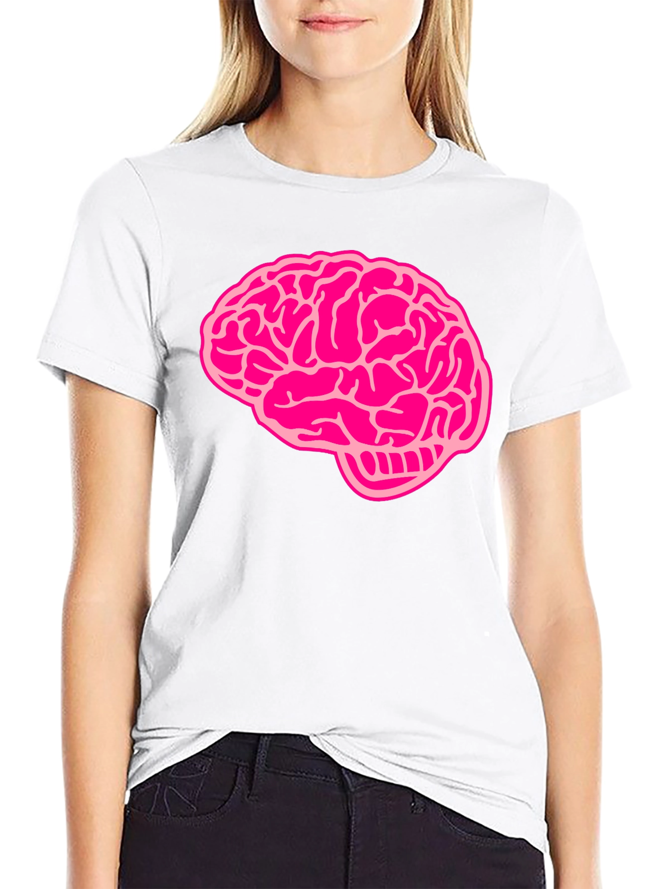 Brain Graphic Black T-Shirt