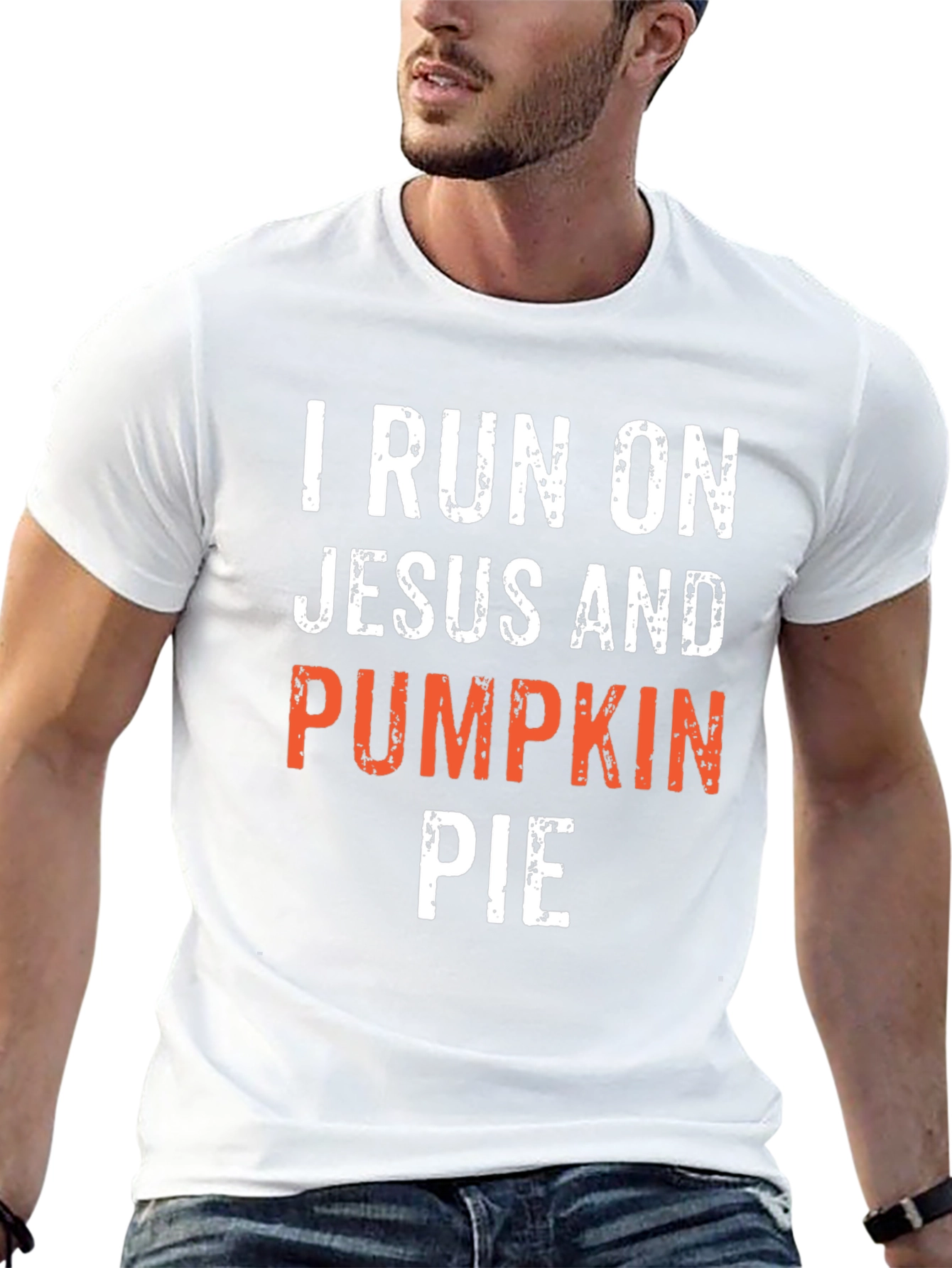 I Run On Jesus and Pumpkin Pie T-Shirt