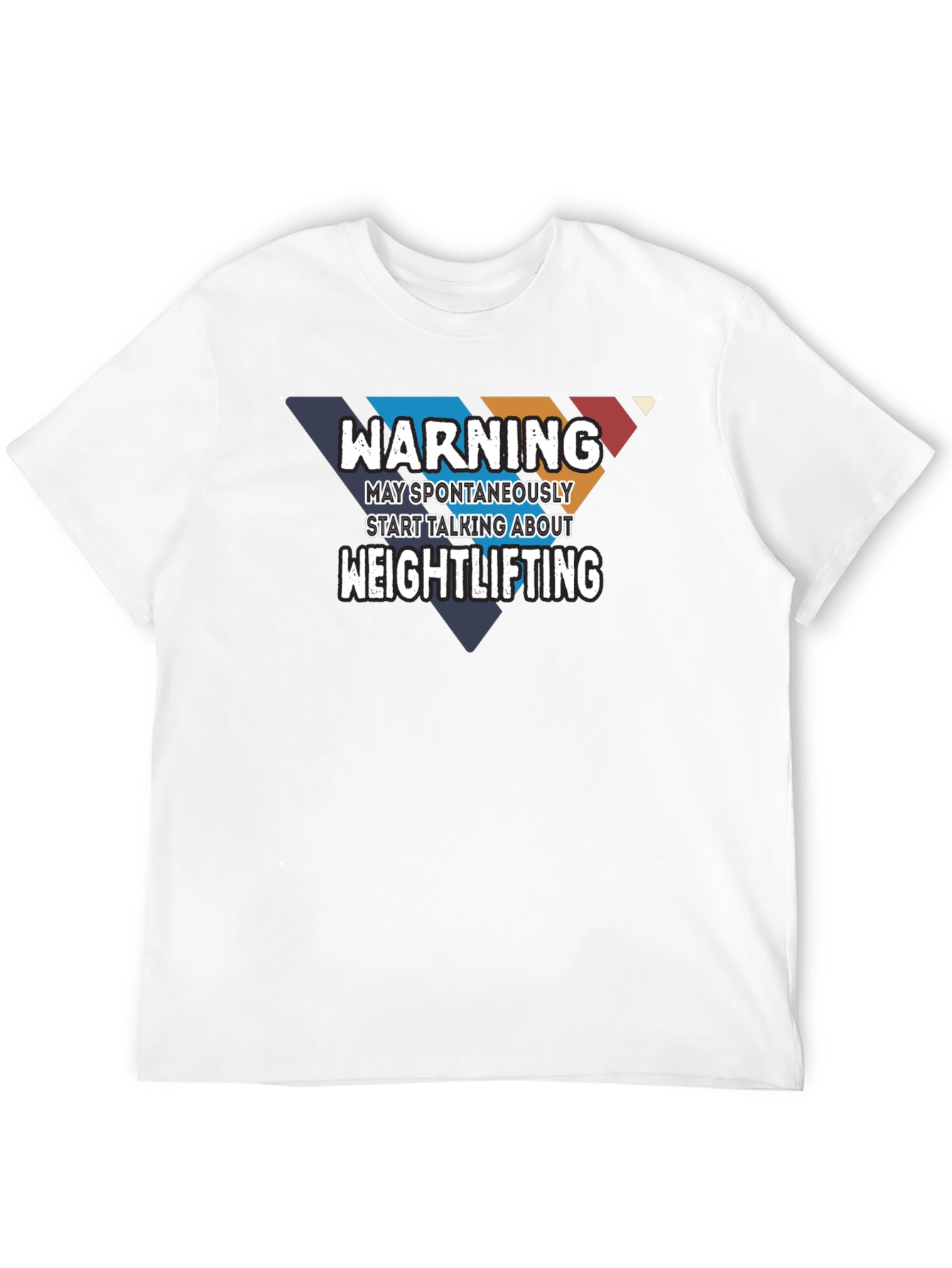 Warning Weightlifting Graphic Tee - Gym Humor T-Shirt