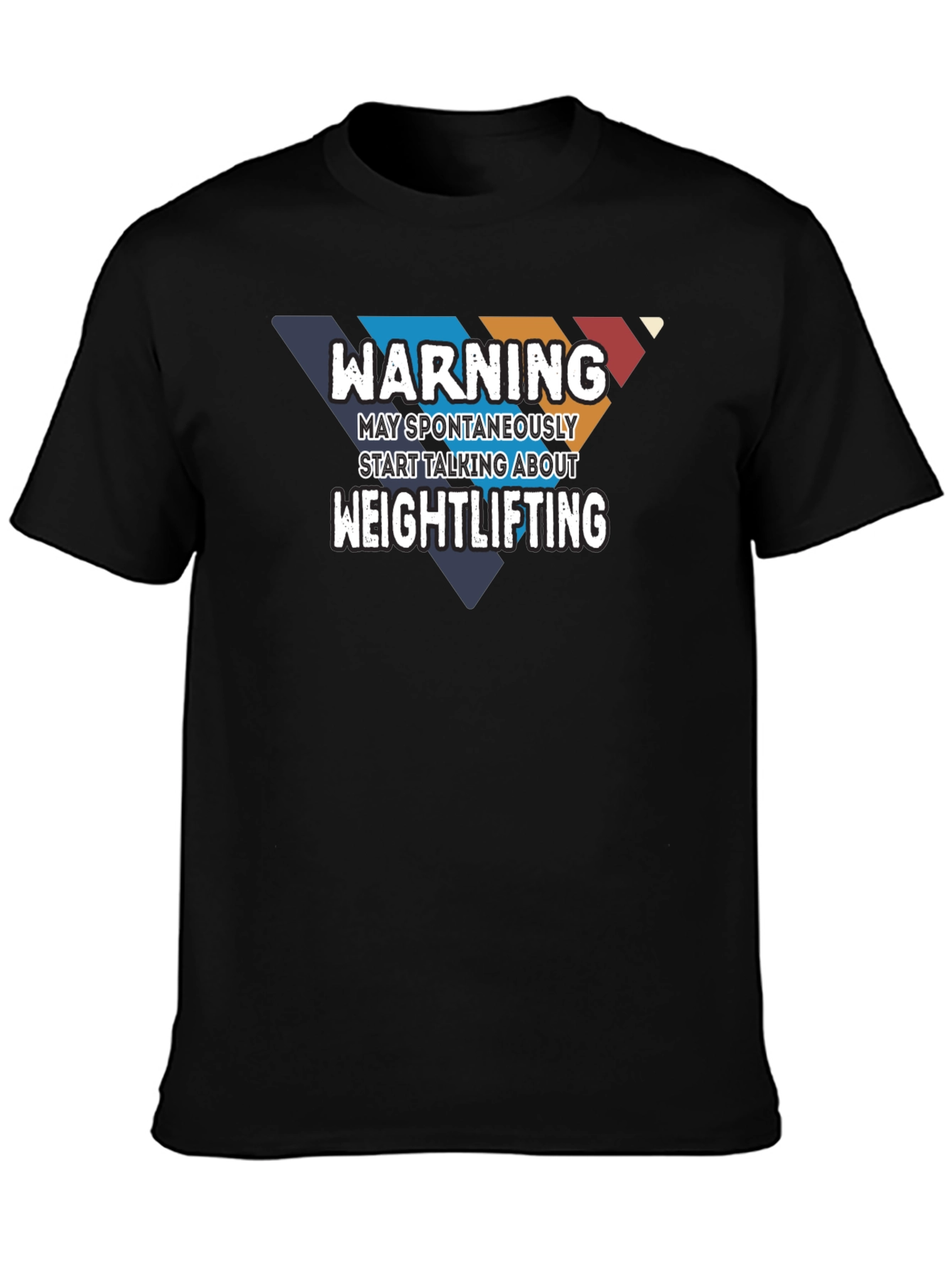 Warning Weightlifting Graphic Tee - Gym Humor T-Shirt