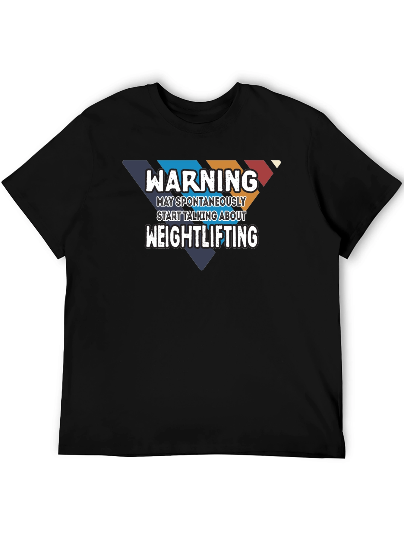 Warning Weightlifting Graphic Tee - Gym Humor T-Shirt
