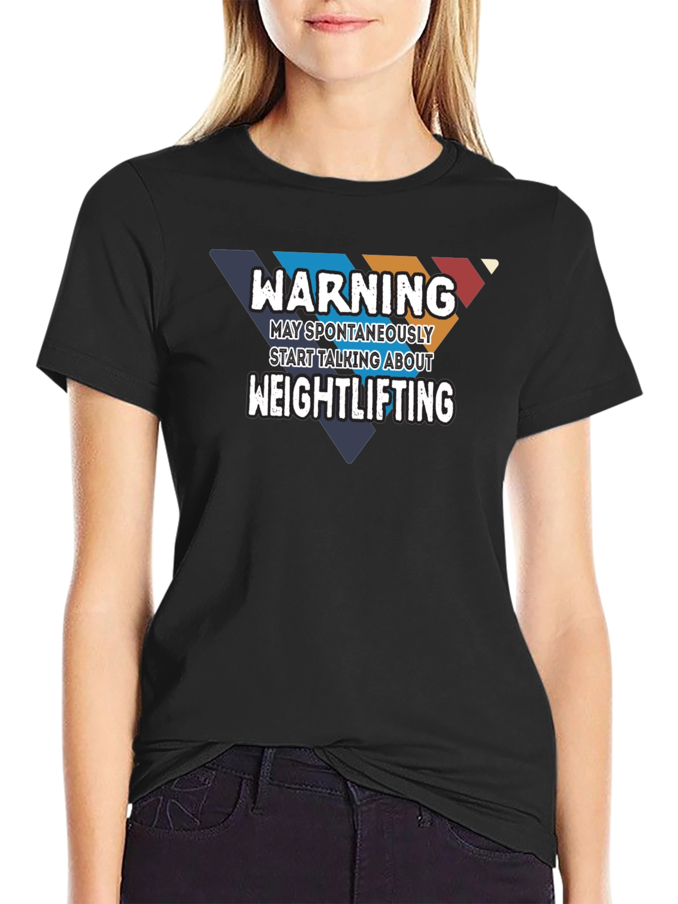 Warning Weightlifting Graphic Tee - Gym Humor T-Shirt