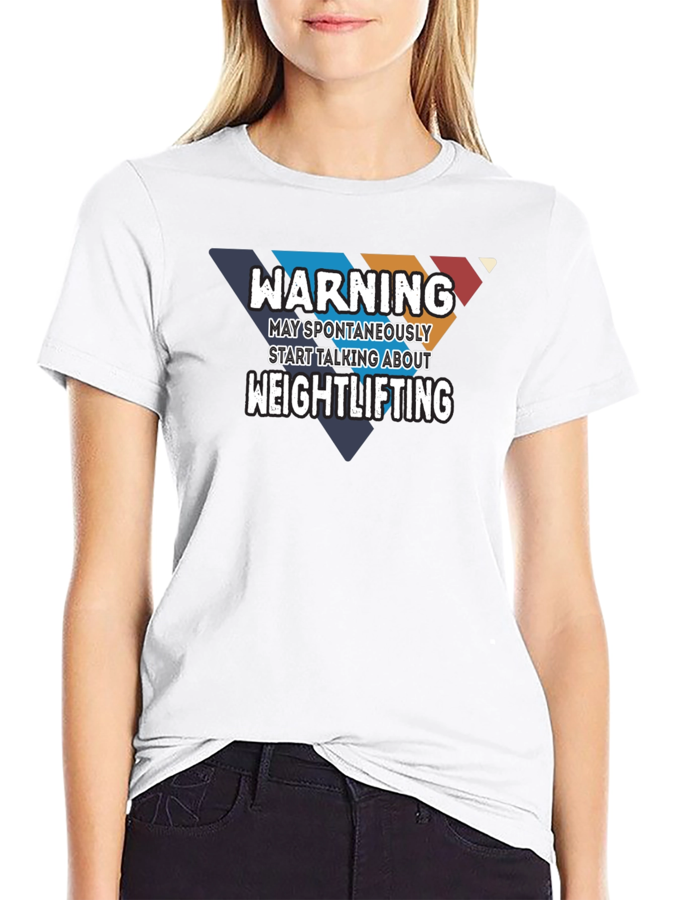 Warning Weightlifting Graphic Tee - Gym Humor T-Shirt