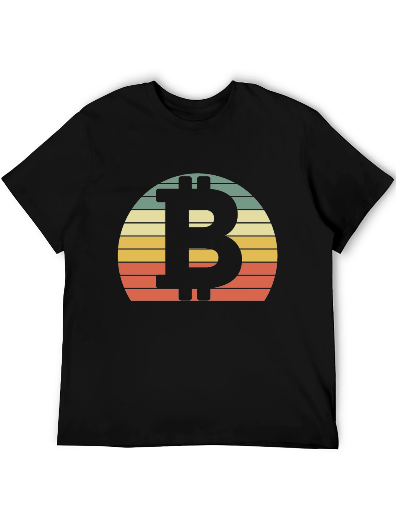 Bitcoin Sunset Graphic Tee - Crypto Retro Style
