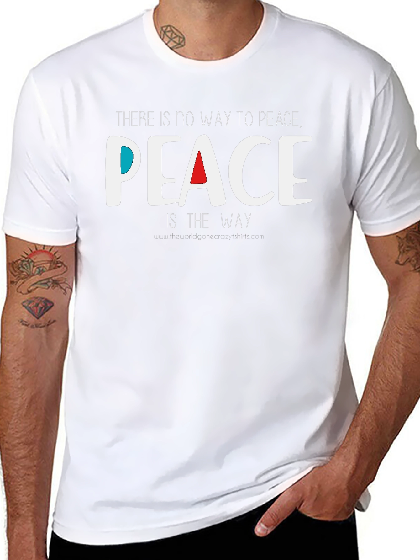 Peace T-Shirt - Inspirational Graphic Tee for Men