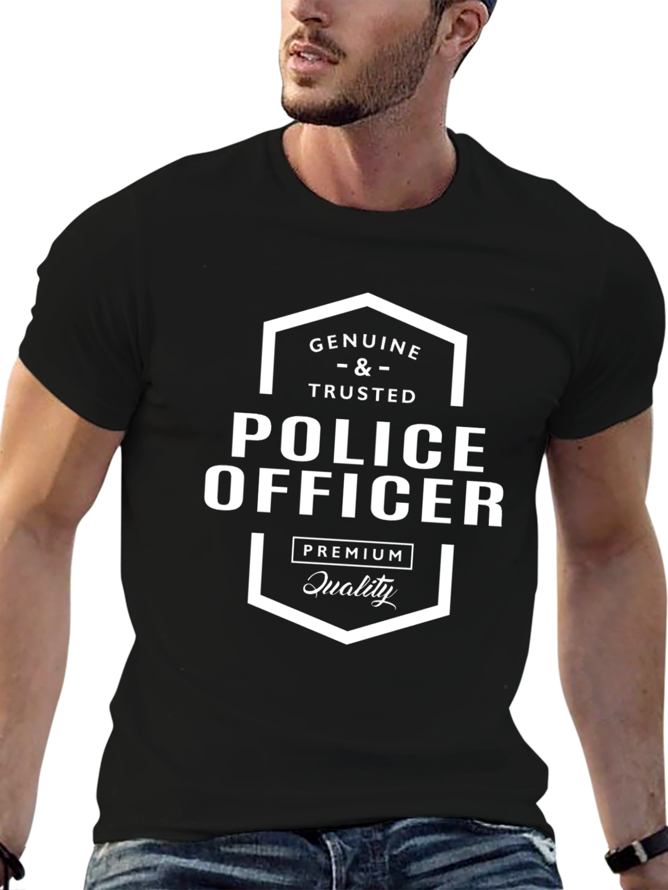 Genuine & Trusted Police Officer Premium Quality T-Shirt
