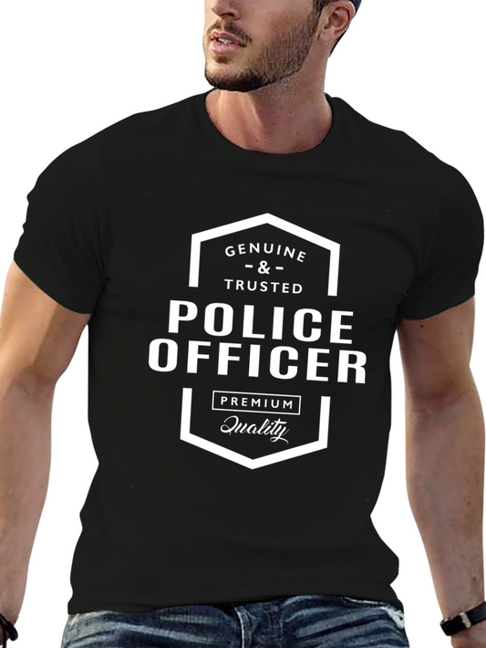 Genuine & Trusted Police Officer Premium Quality T-Shirt