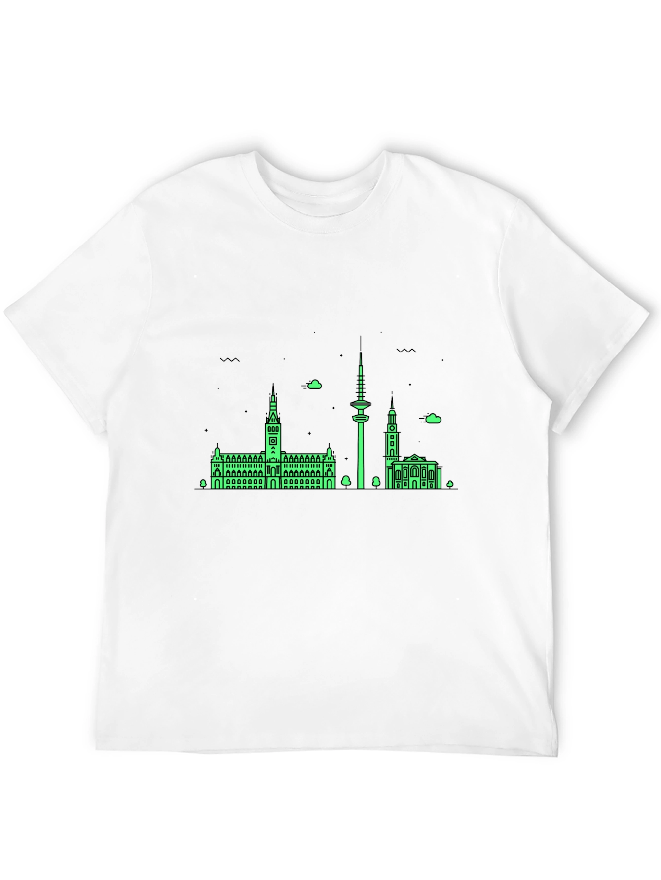 Berlin Skyline Graphic Tee - Black