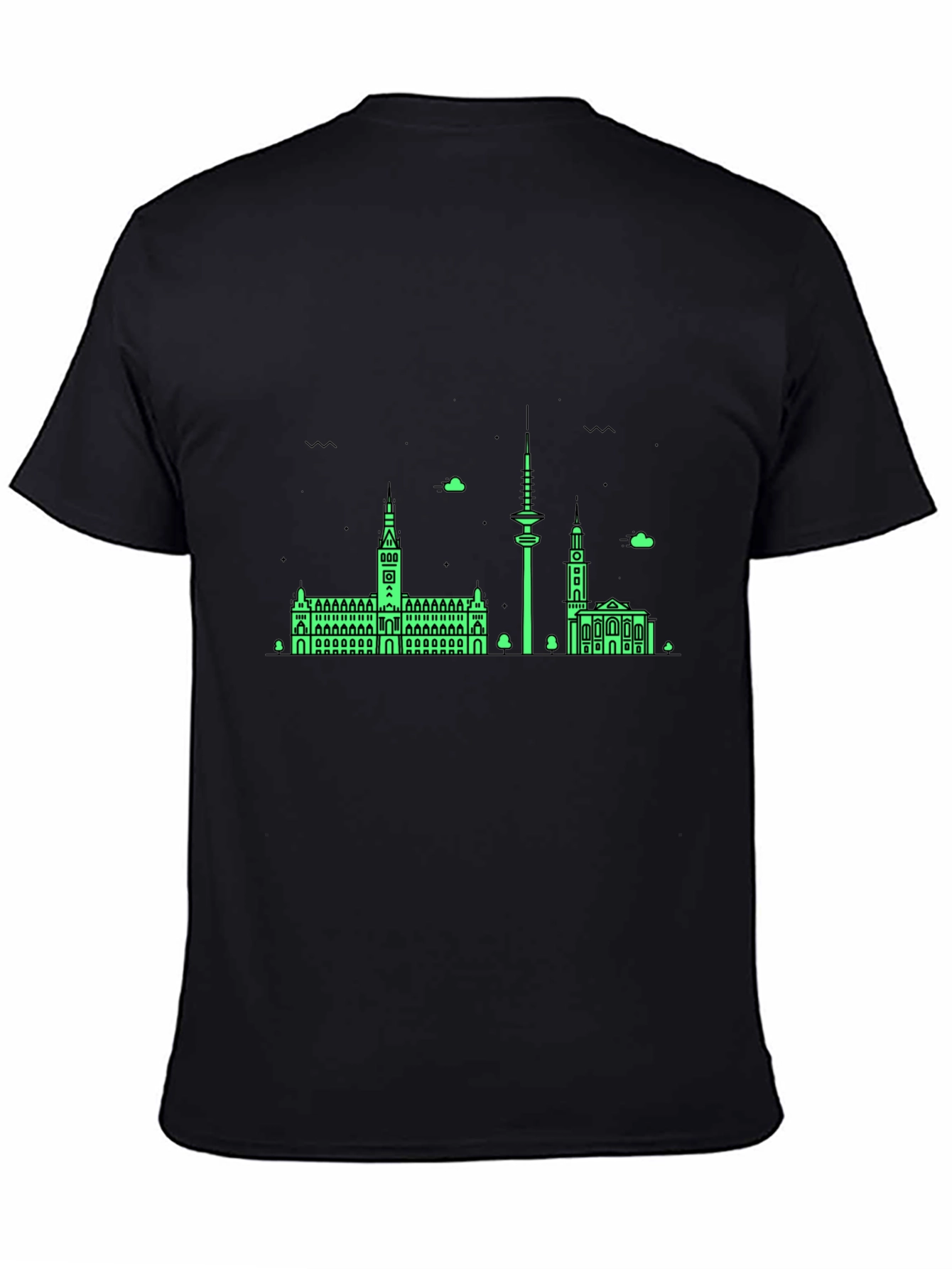 Berlin Skyline Graphic Tee - Black