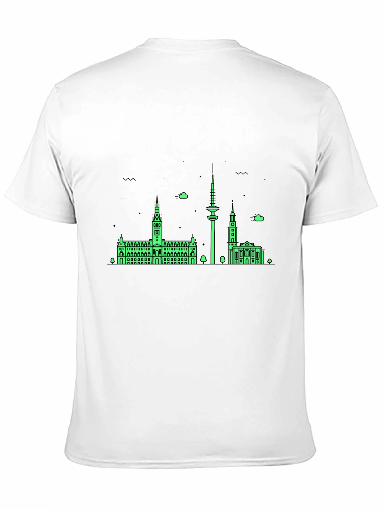 Berlin Skyline Graphic Tee - Black