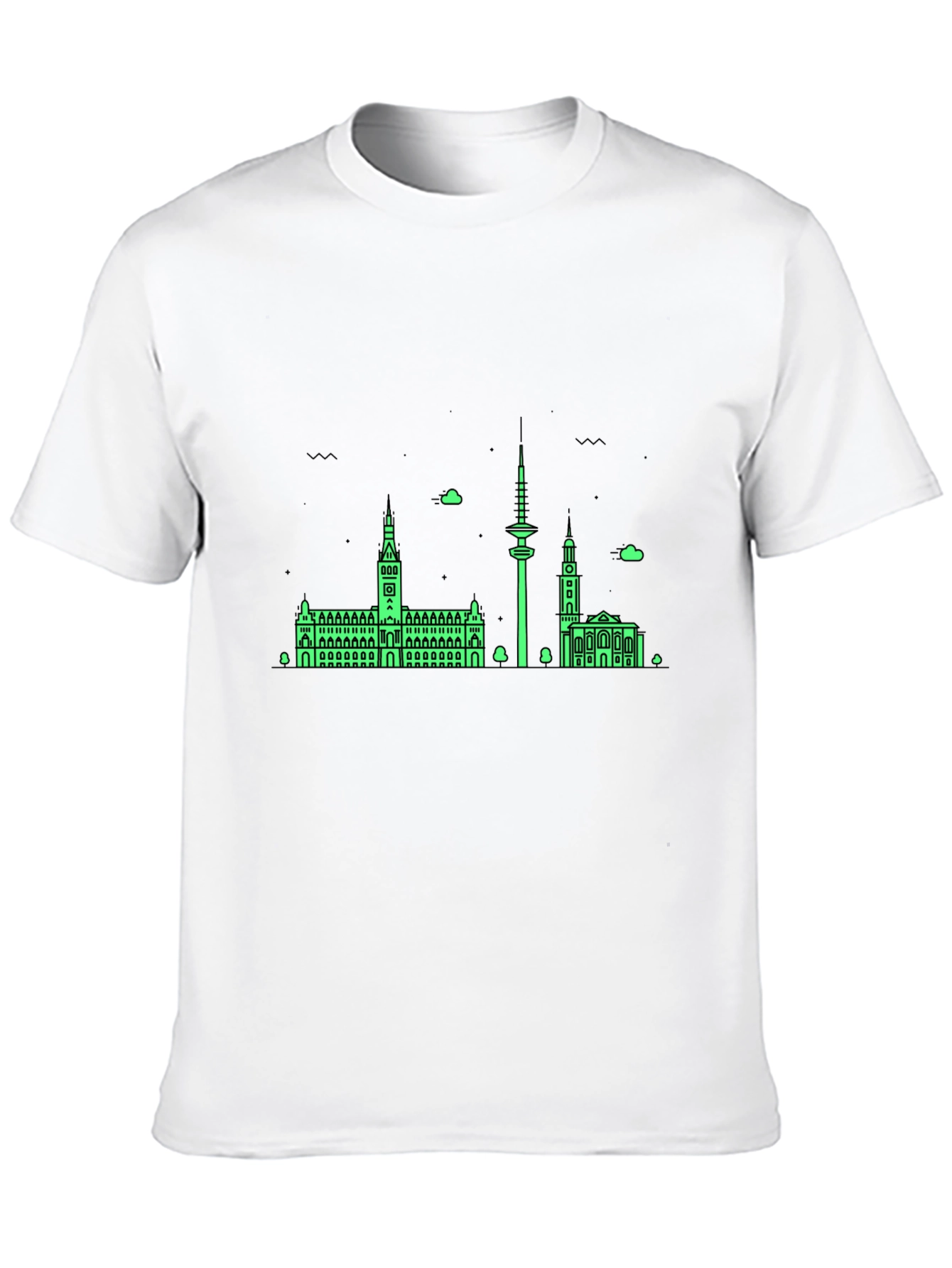 Berlin Skyline Graphic Tee - Black