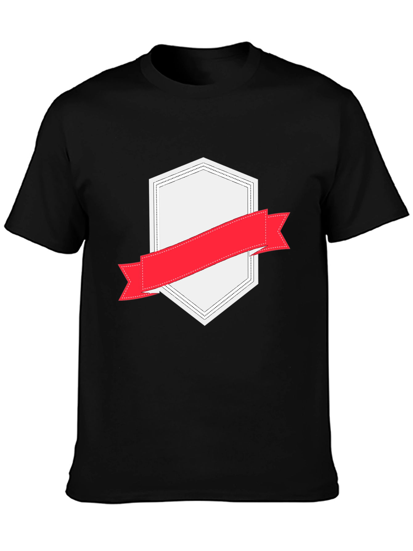 Black T-Shirt with Graphic Print
