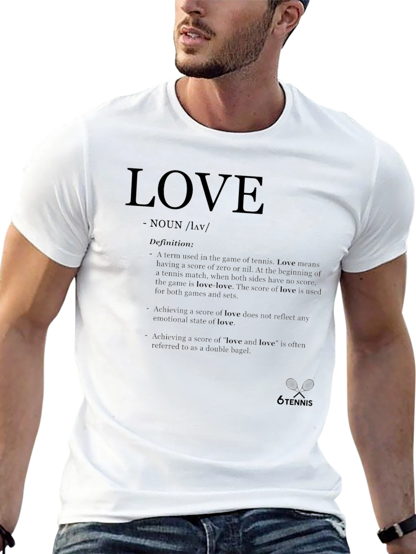 Tennis Love Definition Graphic T-Shirt - Unisex