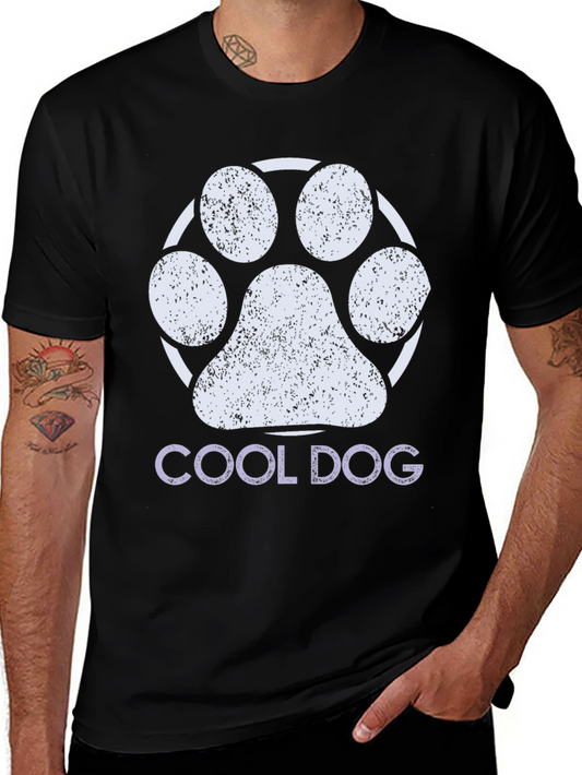 Cool Dog Paw Graphic T-Shirt