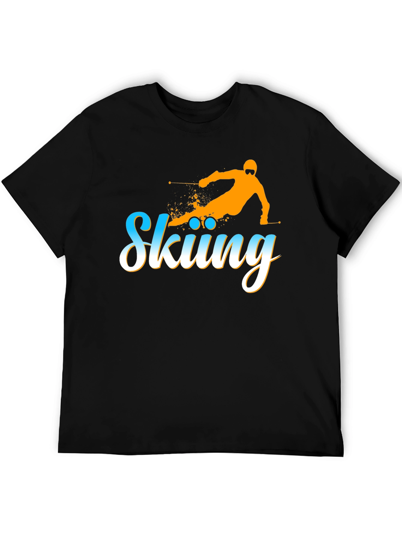 Skiing Graphic Tee - Winter Sport Shirt