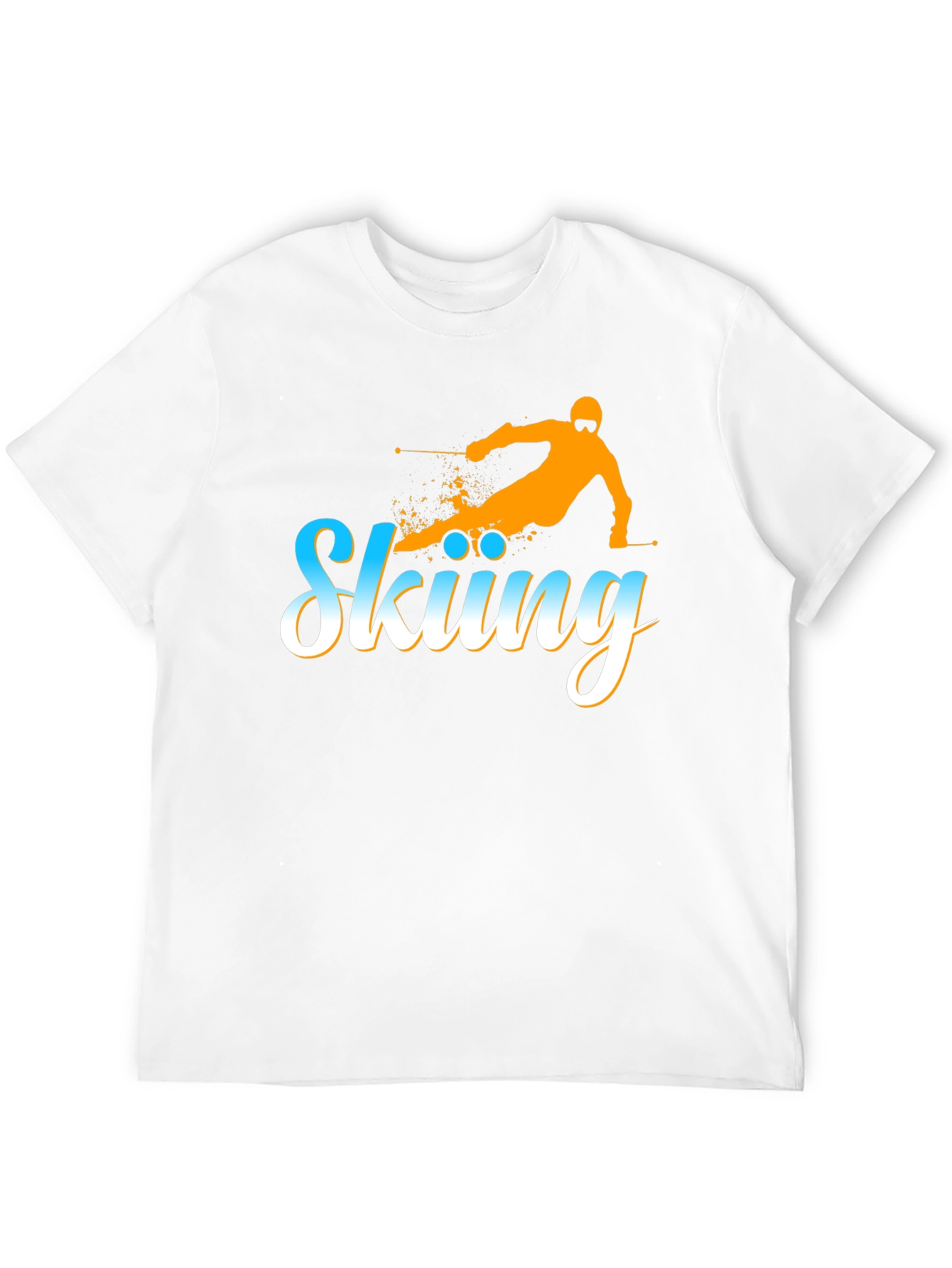 Skiing Graphic Tee - Winter Sport Shirt