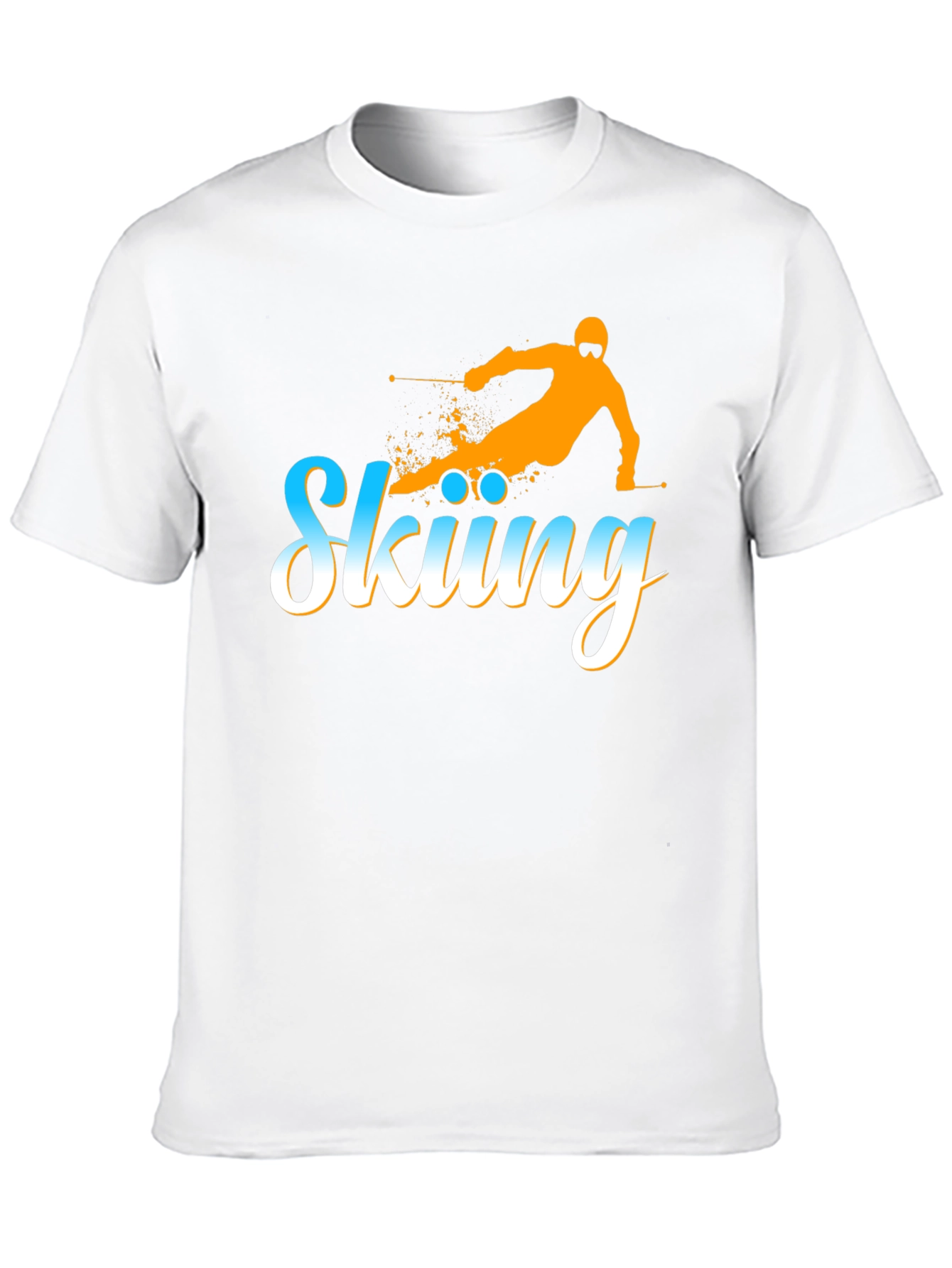 Skiing Graphic Tee - Winter Sport Shirt