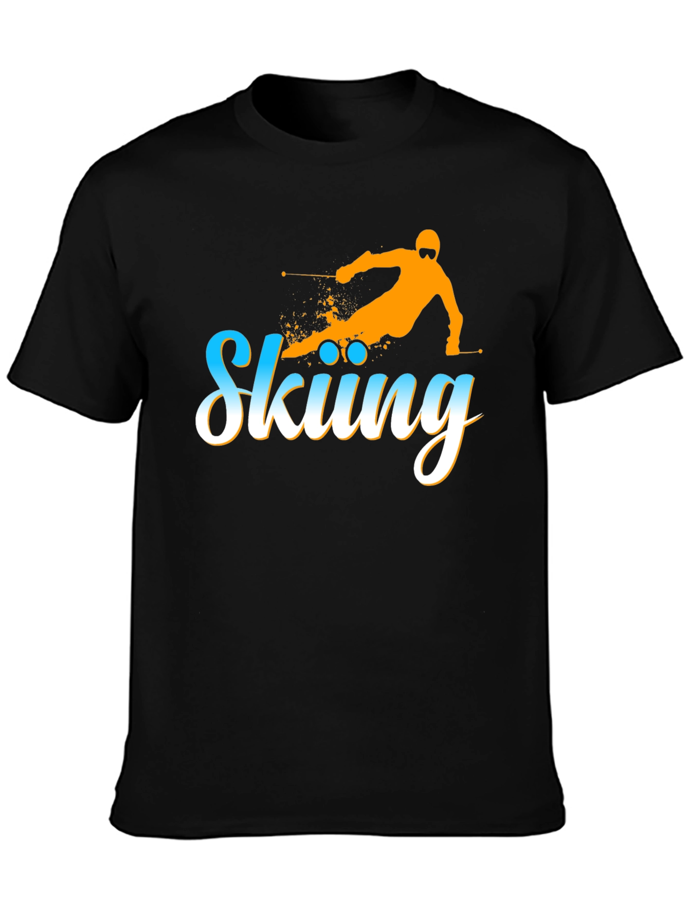 Skiing Graphic Tee - Winter Sport Shirt