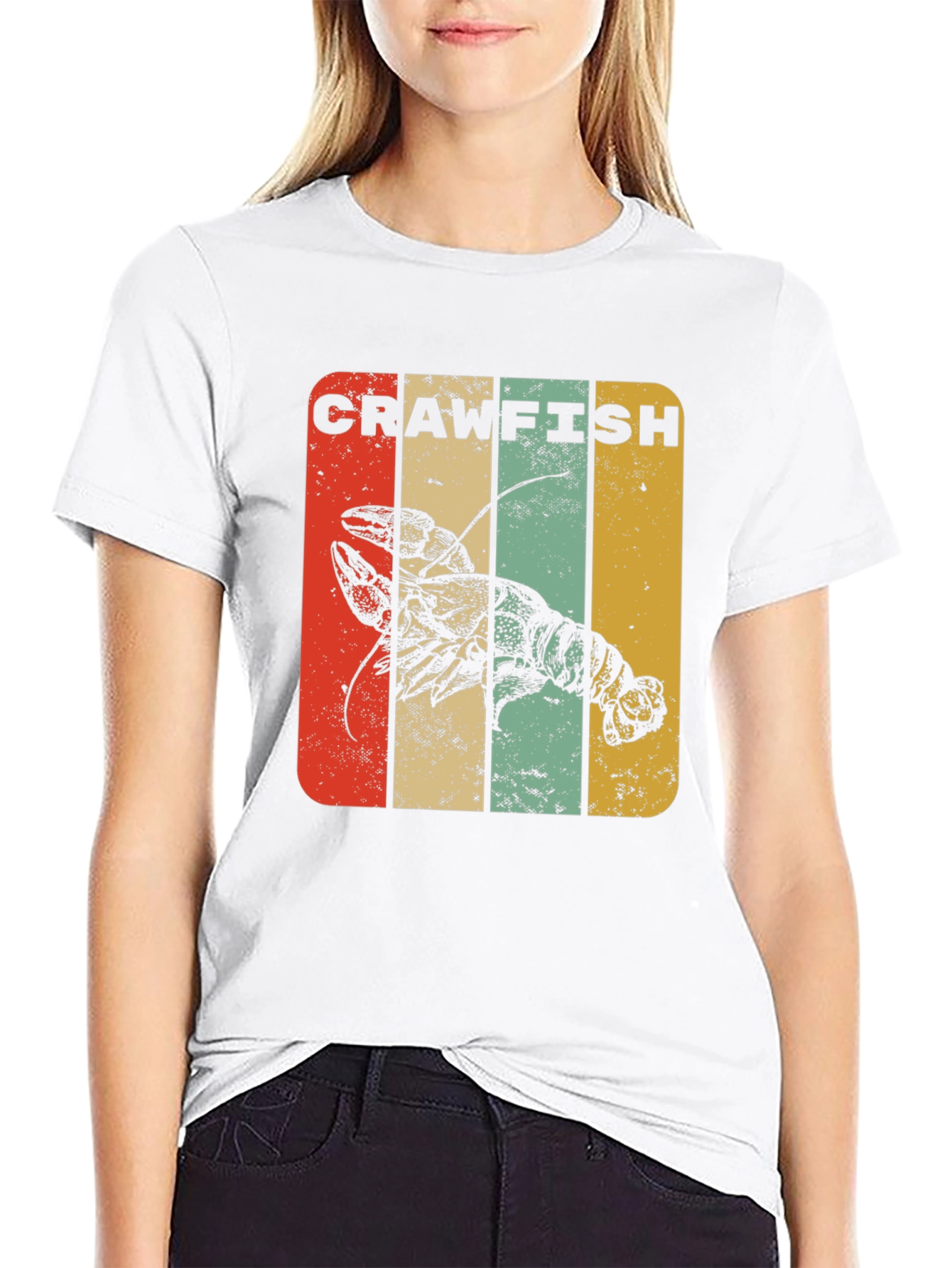Crawfish Retro Graphic T-Shirt