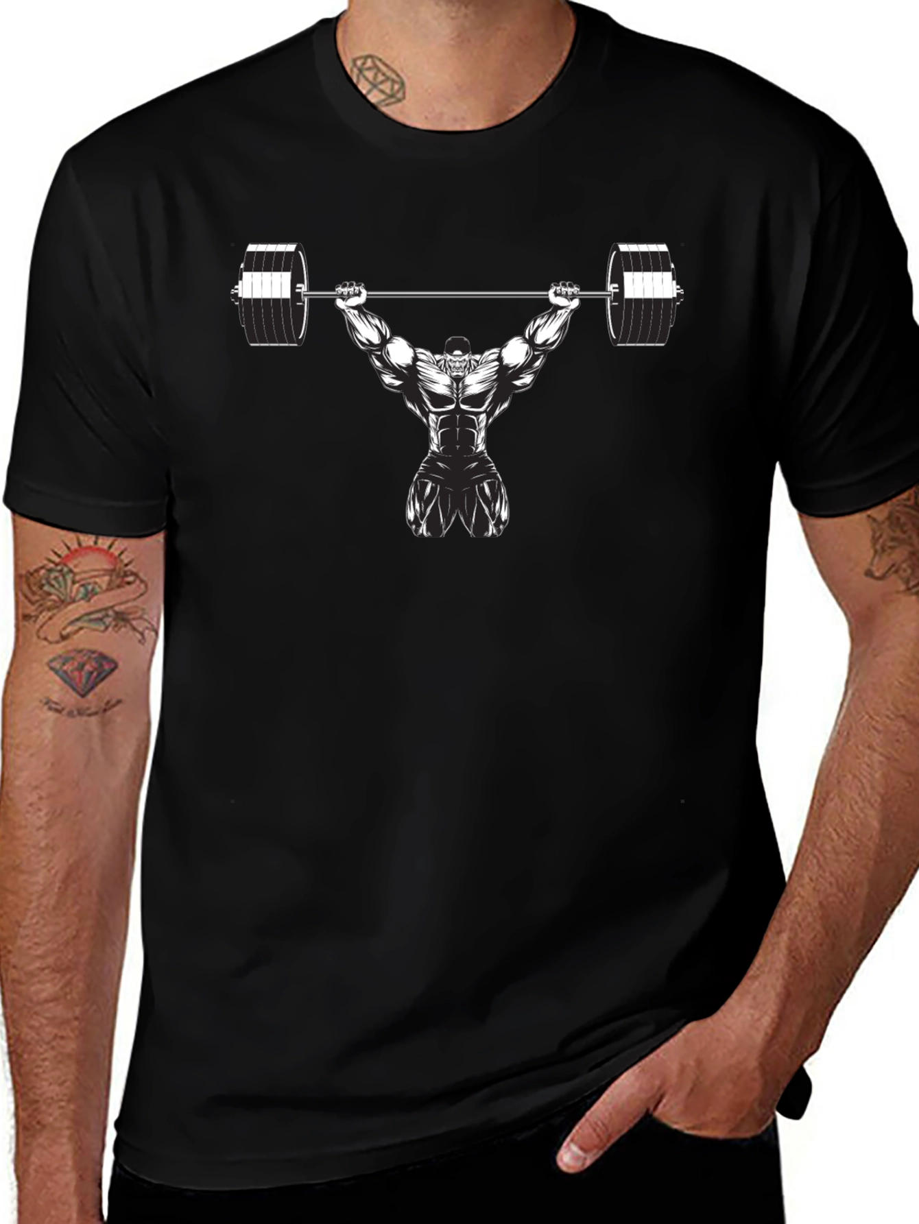 Weightlifter Graphic T-Shirt - Gym Motivation