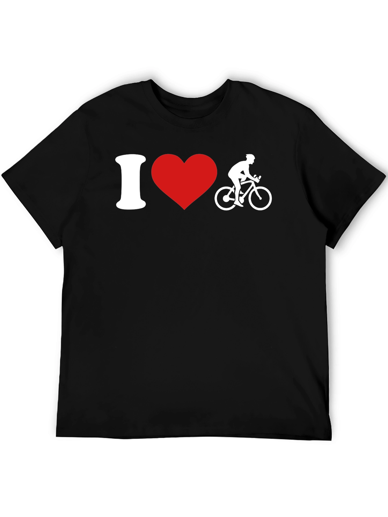 I Heart Cycling T-Shirt - Black Tee